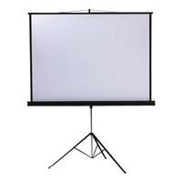 metroplan lt1001 portable projection screen with tripod base fully hei ...