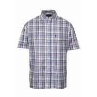 Mens Champion Country Style Casual Check Short Sleeved Polycotton Shirt 3035