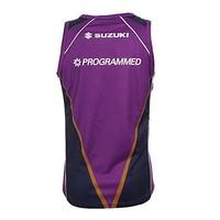 melbourne storm nrl 2014 players training singlet purplewhite size xl