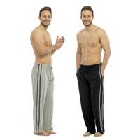 Mens Lounge Wear Trousers Tracksuit Bottoms Casual Sports Pants 2 Pack Gents Boys Size M-XL