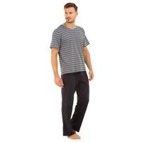 mens haigman crew neck striped top pyjama nightwear pajama loungewear  ...