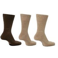 Mens Gentle Grip Plain Socks By Sock Shop With Honeycombe Wide Loose Top 12 Pack