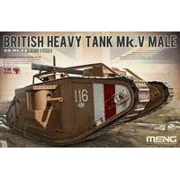 meng model 135 british heavy tank mk v male kit multi colour