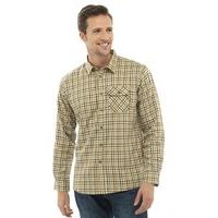 mens walter grange warm thick fleece lined tattersall check long sleev ...