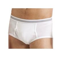 Mens 3 Pack Combed Cotton Classic Rib Briefs Open Fly Slip Underwear Size S-XL