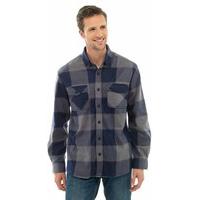 Mens Storm Ridge Soft & Warm Polar Fleece Checkered Long Sleeved Shirt