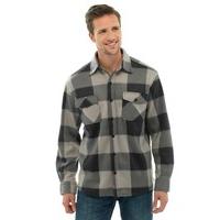 Mens Storm Ridge Soft & Warm Polar Fleece Checkered Long Sleeved Shirt