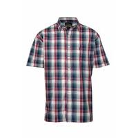 Mens Champion Country Style Casual Check Short Sleeved Polycotton Shirt 3038