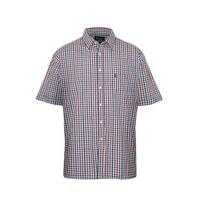 Mens Champion Country Style Casual Check Short Sleeved Polycotton Shirt