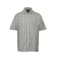 Mens Champion Country Style Casual Check Short Sleeved Polycotton Shirt