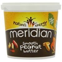 Meridian Smooth Peanut Butter - 100% Nuts, 1kg (Pack of 2)