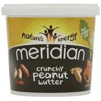 Meridian Natural Crunchy Peanut Butter With No Added Salt 1 kg - Pack of 2