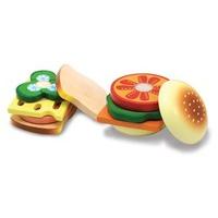 melissa doug wooden sandwich making pretend play food set