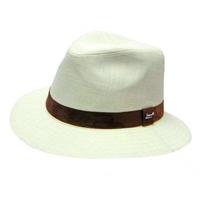 Mens Whiteleys Classic Quality 100% Linen Trilby Fedora Style Summer Sun Hat