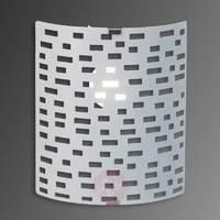 melville modern wall light with angular pattern