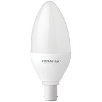 Megaman 6W SBC-B15 Opal Dimmable LED Candle Bulb - Warm White