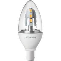 Megaman 6W Dimming Incanda-LED Candle - Warm White (B15/SBC)