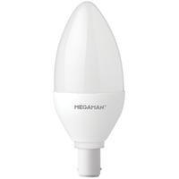 Megaman 6W Opal Candle Dimming - Warm White (B15/SBC)