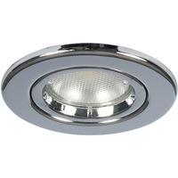 Megaman LEORA GU10 Fire Rated Fixed Downlight - Fixture Only (Chrome)