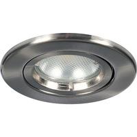 Megaman LEORA GU10 Fire Rated Fixed Downlight - Fixture Only (Satin Chrome)