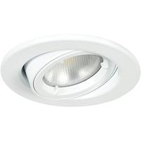 megaman alina gu10 fire rated fixed downlight fixture only white