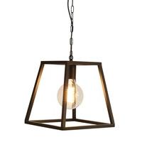 Metal Trapeze Pendant - Black