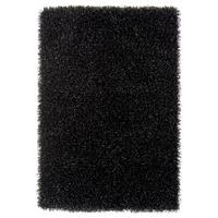 Medina Ebony Black Shaggy Rug