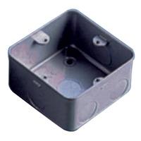 Metal clad switch & socket 1 Gang Surface Box - E38014