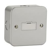 Metal clad switch & socket 13A Unswitched Fused Spur Unit - E38005