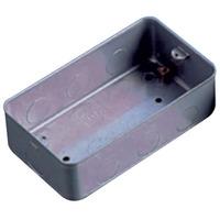 metal clad switch socket 2 gang surface box e38015