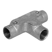 metal conduit inspection 20mm inspection tee galvanised e48228