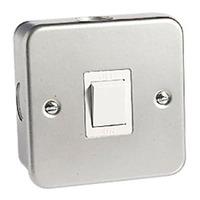 Metal clad switch & socket 20A DP Switch Grey - E38010