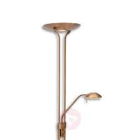 mexlite led uplighter bronze coloured metal