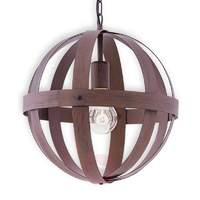 Metal Westburg pendant light with a rust look