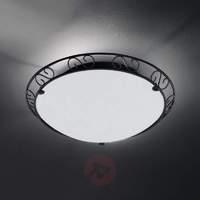 Metal edge ceiling lamp GARFIO, 35 cm