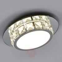 Melek sparkling LED ceiling lamp, round