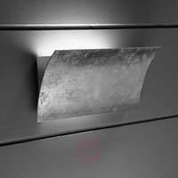 metal wall light vi silver