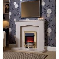 Melrose Micro Marble Fireplace Package with Electric Fire