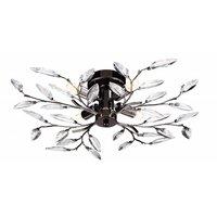 meadow 4 light semi flush ceiling light in pewter