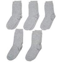 Melton - Grey Socks - 5-pack - Light Grey Size 4 / 6