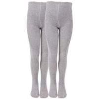 Melton - Solid Tights 2-pack - Light Grey (600068-135) /socks Tights And Legg