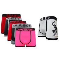 Men\'s Novelty-Themed Seamless Boxers - 6 Pack
