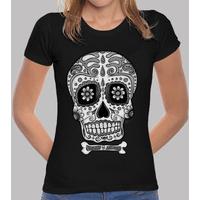 mexican skull black and white 