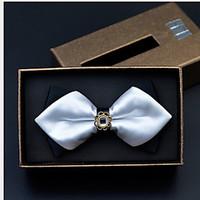 Men Bow Tie, Polyester Solid