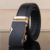 Men Cowhide Waist Belt Alloy