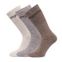 mens 3 socks box brown marl