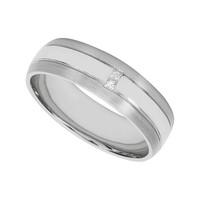 mens palladium 950 princess cut diamond wedding ring