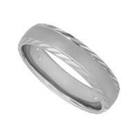 Men\'s palladium 950 5mm diamond cut wedding ring