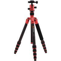 MeFOTO Roadtrip C1350Q1R Tripod Carbon Fiber - Red