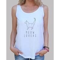 meowlovers, top wide straps loose fit woman &